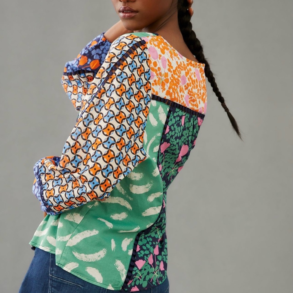Maeve blouse; cropped; flowy - Picture 3 of 9